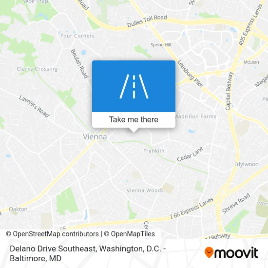 Delano Drive Southeast map