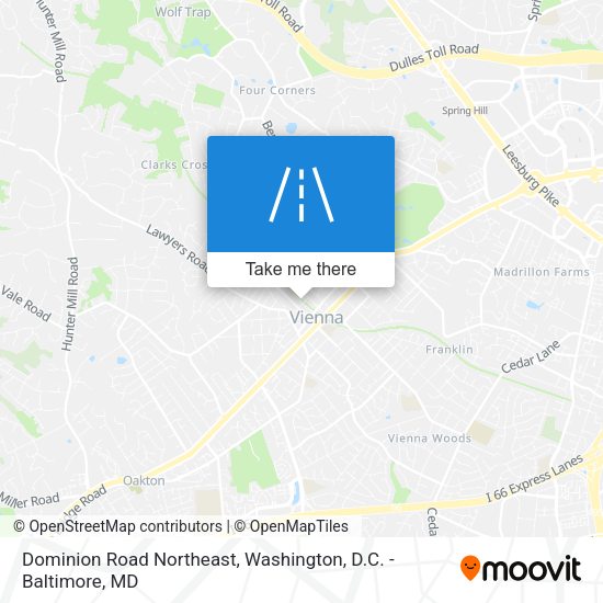 Mapa de Dominion Road Northeast