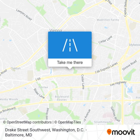 Drake Street Southwest map
