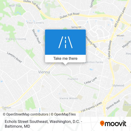 Mapa de Echols Street Southeast