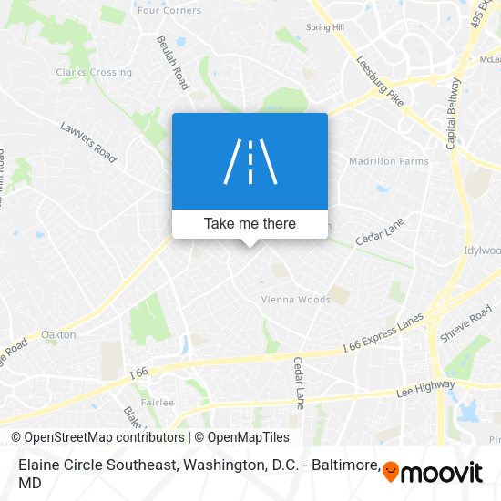 Mapa de Elaine Circle Southeast