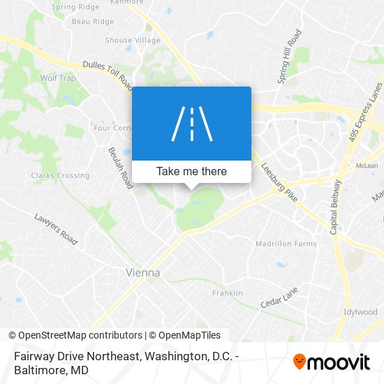 Mapa de Fairway Drive Northeast