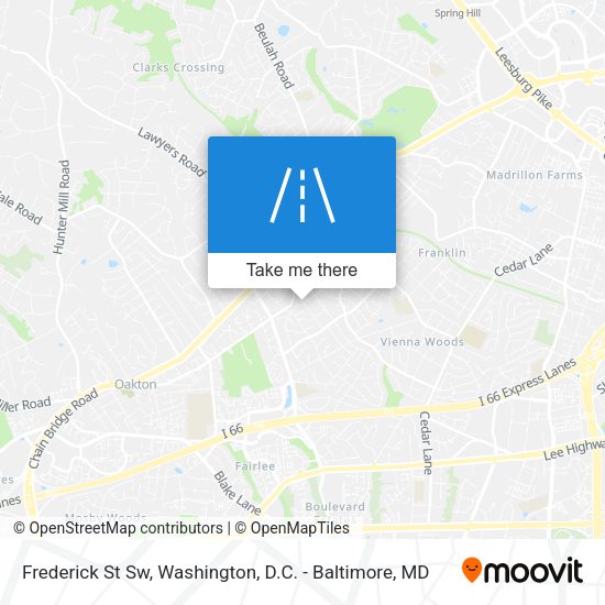 Frederick St Sw map