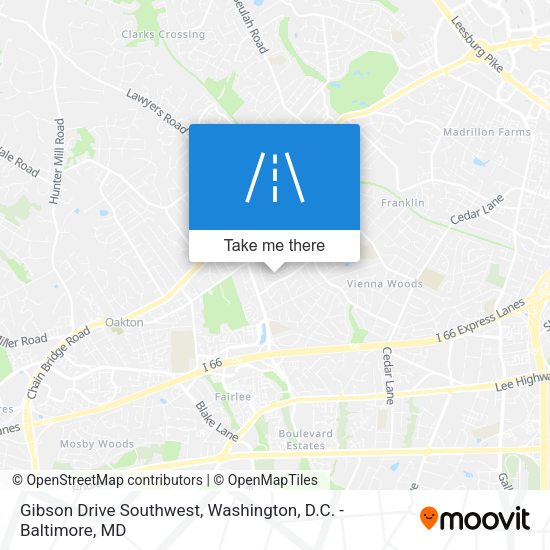 Mapa de Gibson Drive Southwest