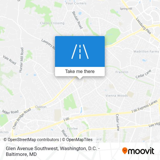 Mapa de Glen Avenue Southwest