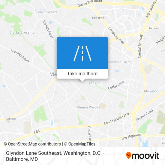 Mapa de Glyndon Lane Southeast
