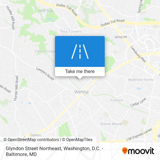 Glyndon Street Northeast map