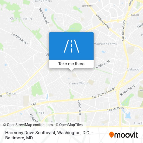 Harmony Drive Southeast map