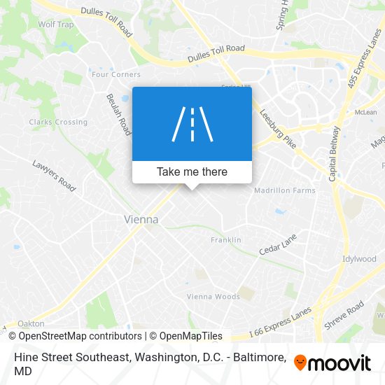 Mapa de Hine Street Southeast