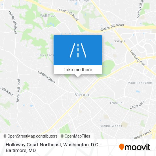 Mapa de Holloway Court Northeast