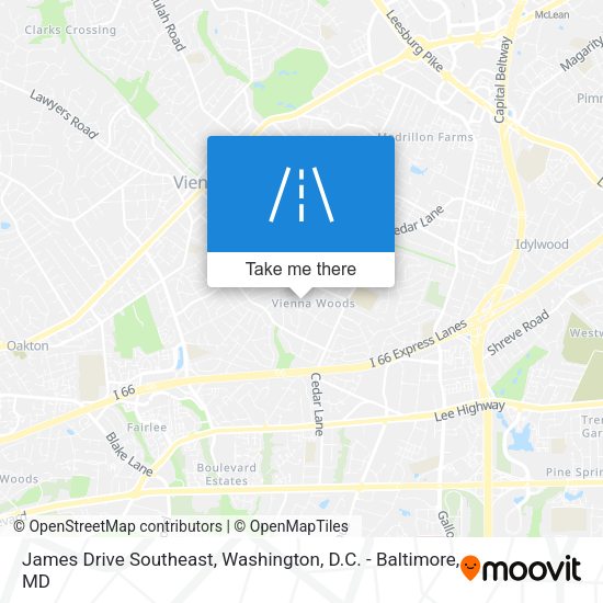 James Drive Southeast map