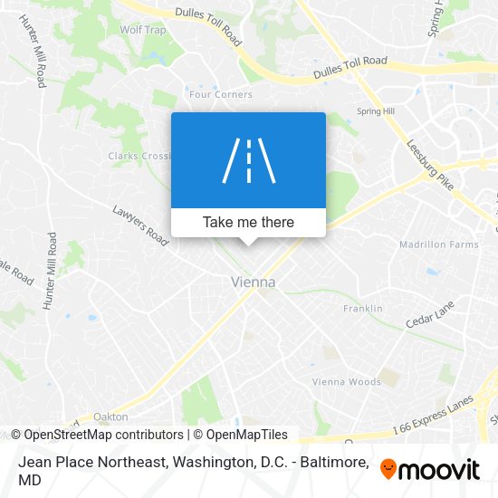 Mapa de Jean Place Northeast