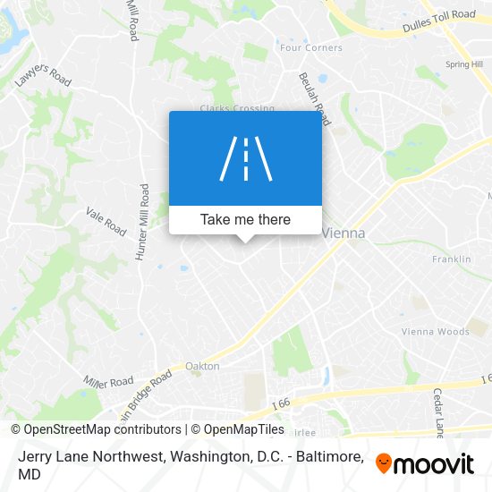 Mapa de Jerry Lane Northwest