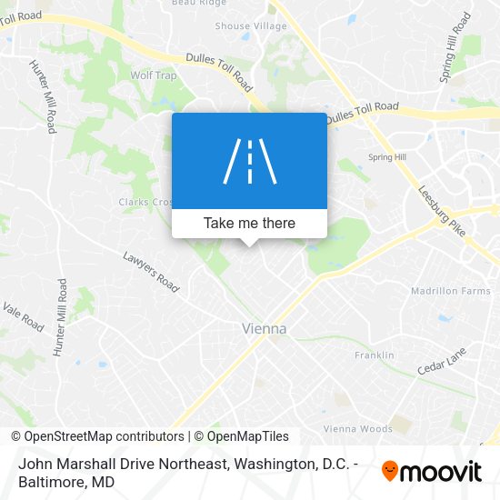 John Marshall Drive Northeast map