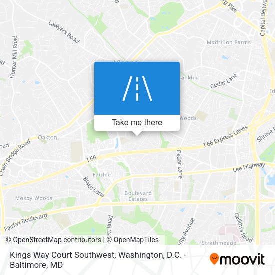 Mapa de Kings Way Court Southwest