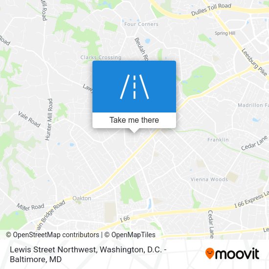 Lewis Street Northwest map
