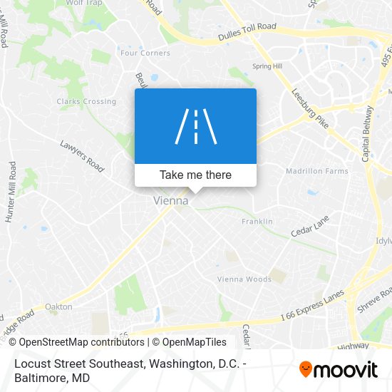 Mapa de Locust Street Southeast