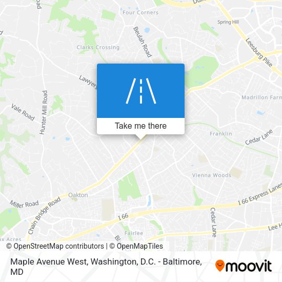 Mapa de Maple Avenue West