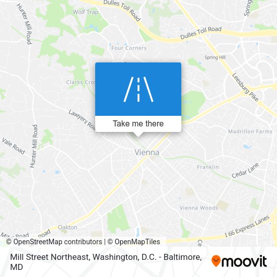 Mill Street Northeast map