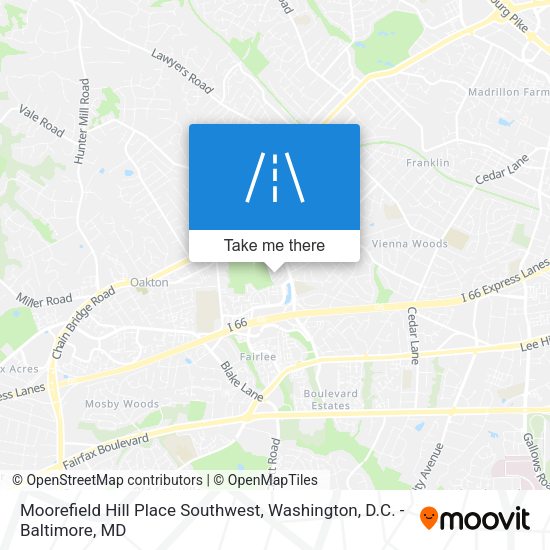 Moorefield Hill Place Southwest map