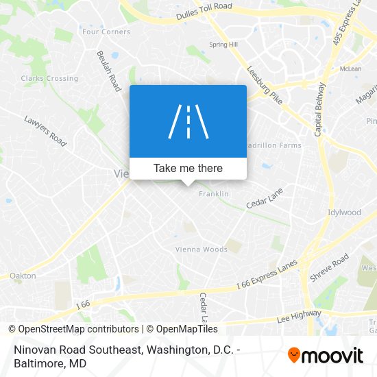 Mapa de Ninovan Road Southeast