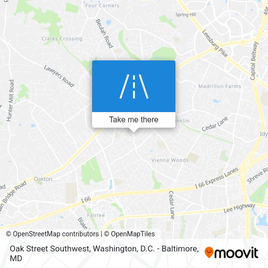 Oak Street Southwest map
