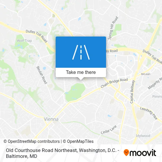 Old Courthouse Road Northeast map