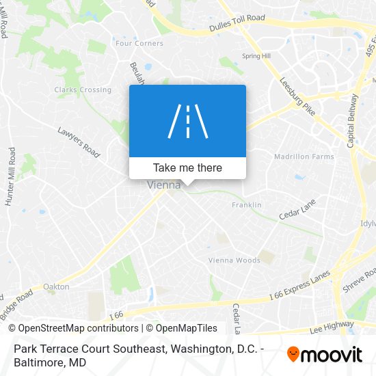 Park Terrace Court Southeast map