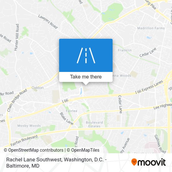 Rachel Lane Southwest map