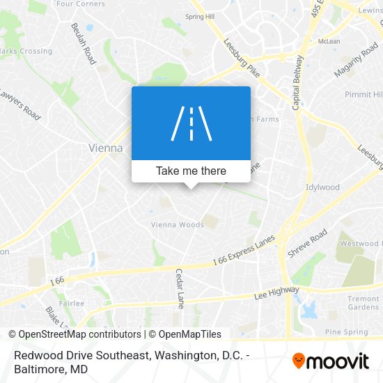 Redwood Drive Southeast map