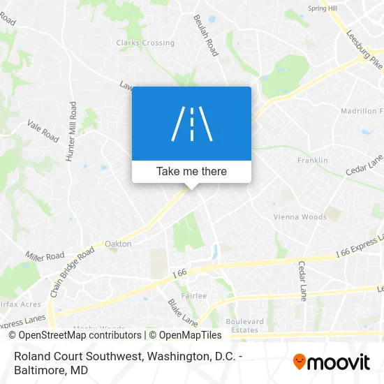Roland Court Southwest map