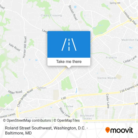 Roland Street Southwest map