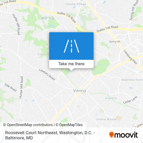 Mapa de Roosevelt Court Northeast