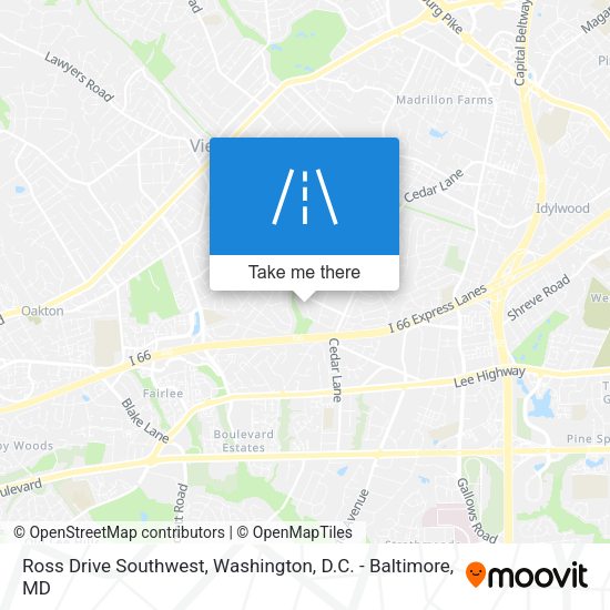 Mapa de Ross Drive Southwest