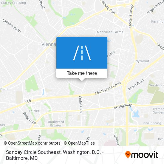 Sanoey Circle Southeast map