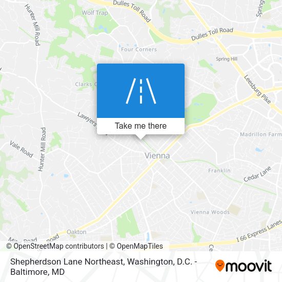 Mapa de Shepherdson Lane Northeast