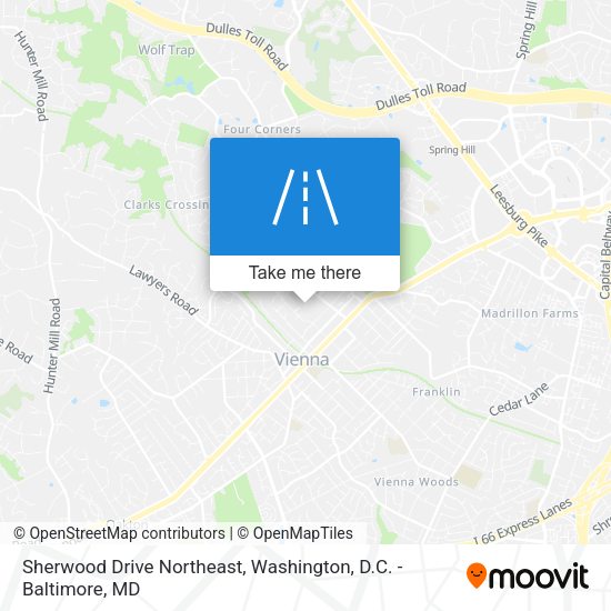 Mapa de Sherwood Drive Northeast