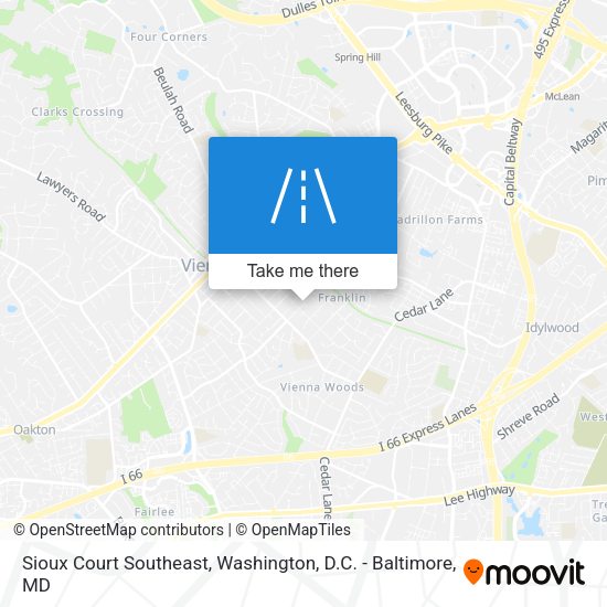 Mapa de Sioux Court Southeast