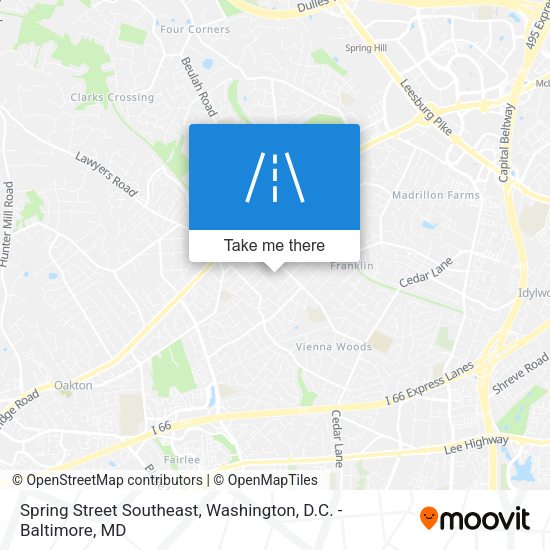 Spring Street Southeast map