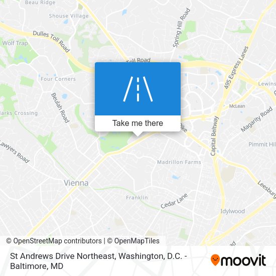 St Andrews Drive Northeast map