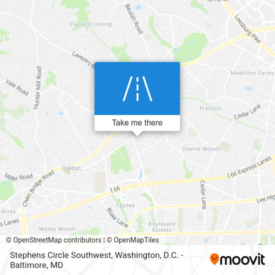 Mapa de Stephens Circle Southwest