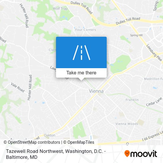 Mapa de Tazewell Road Northwest
