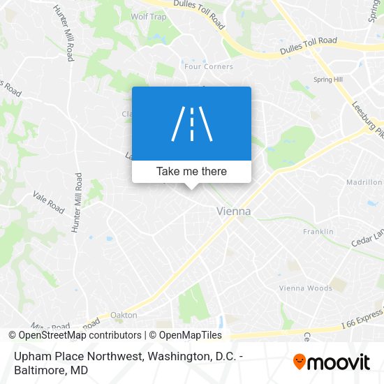 Upham Place Northwest map