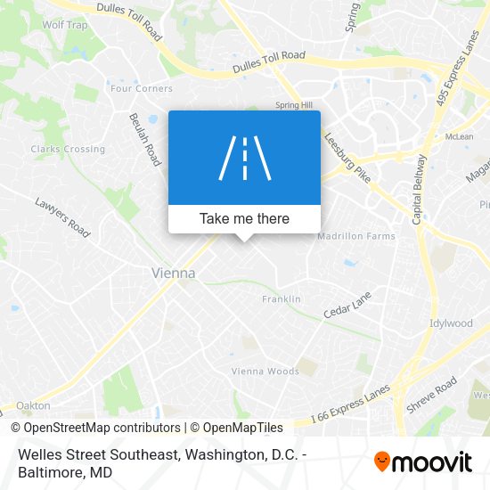 Welles Street Southeast map