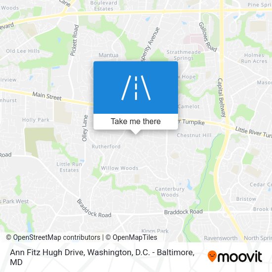 Ann Fitz Hugh Drive map