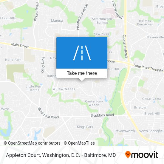 Appleton Court map