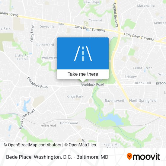 Bede Place map