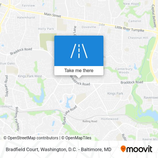 Bradfield Court map