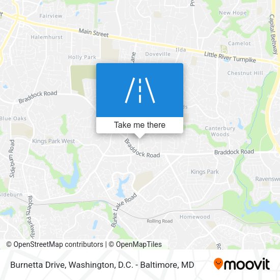 Burnetta Drive map
