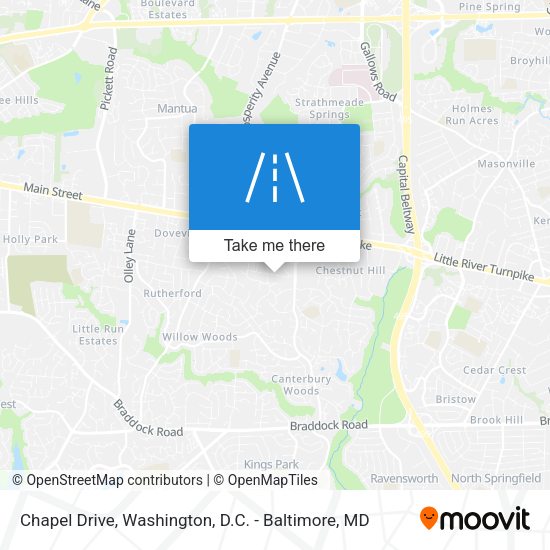 Chapel Drive map